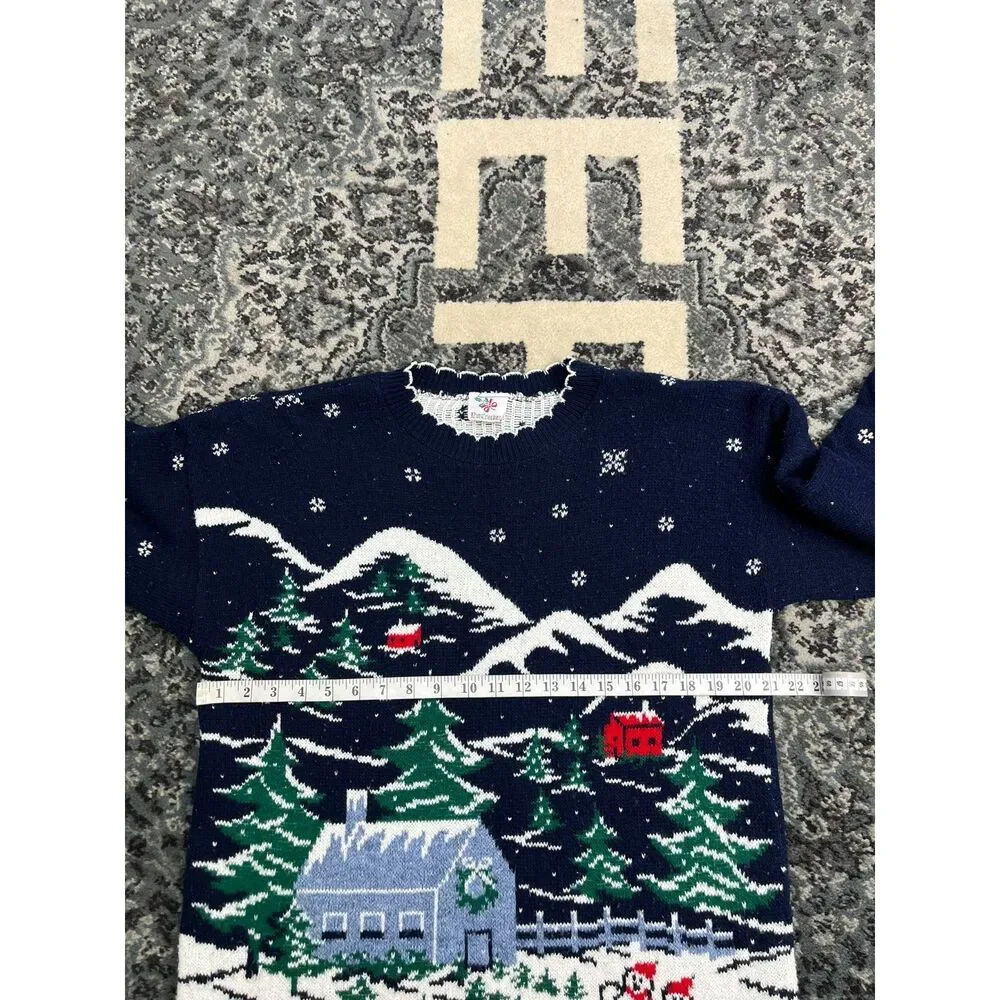 Vintage 90s Unisex Nut Cracker Christmas knit Sweater Size Medium